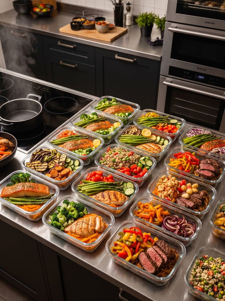 Mujer con meal prep Delipks