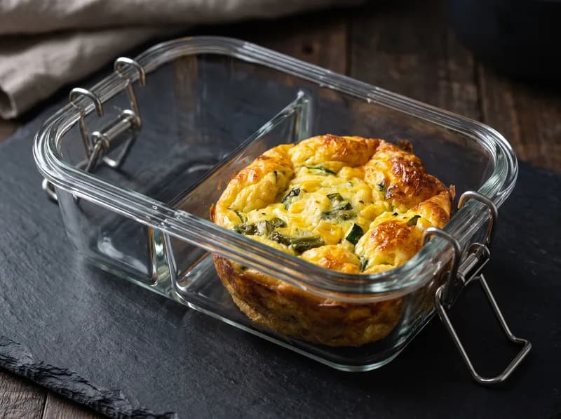 Frittata individual de huevo con calabacita y elote