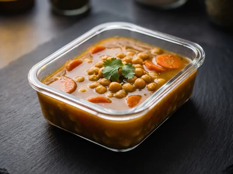 Sopa de garbanzo ahumada estilo poblano